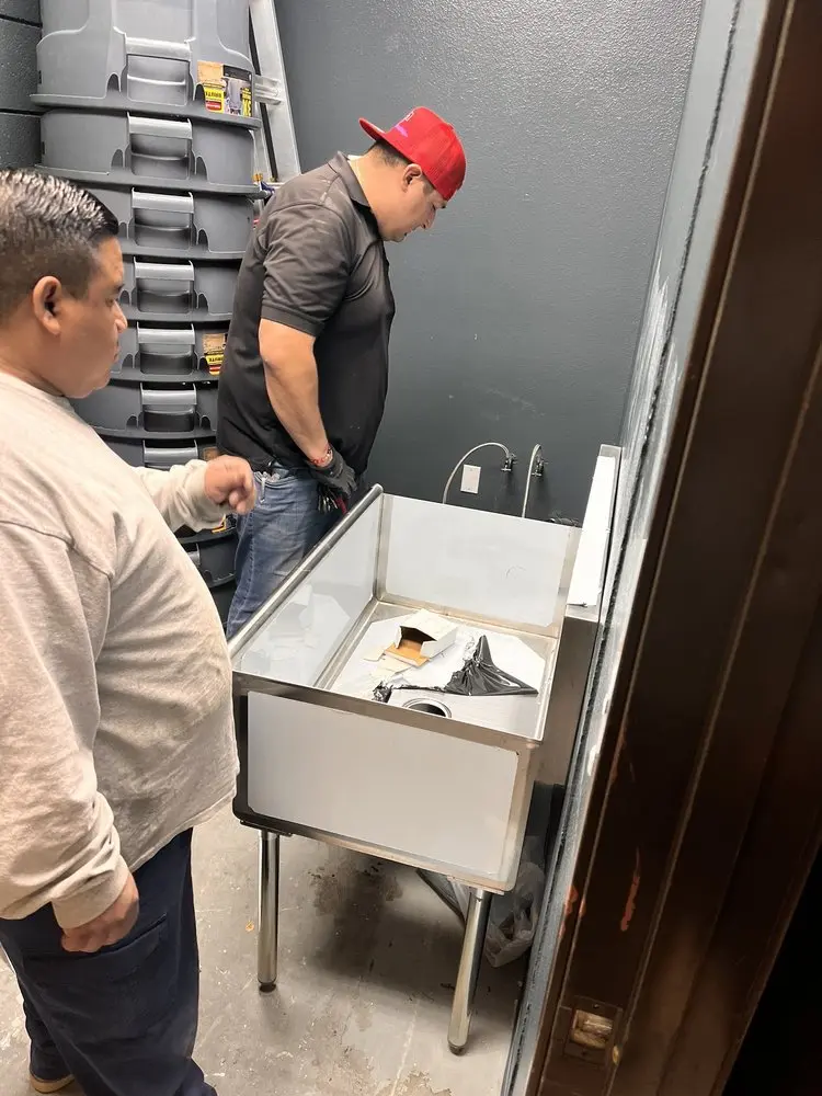 Commercial plumbing and sink installation in Fredericksburg